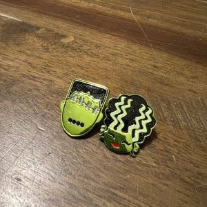 Frankenstein and Bride of Frankenstein earrings